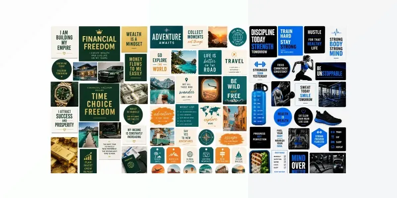 Printable Vision Board Kit Designers generated by undefined