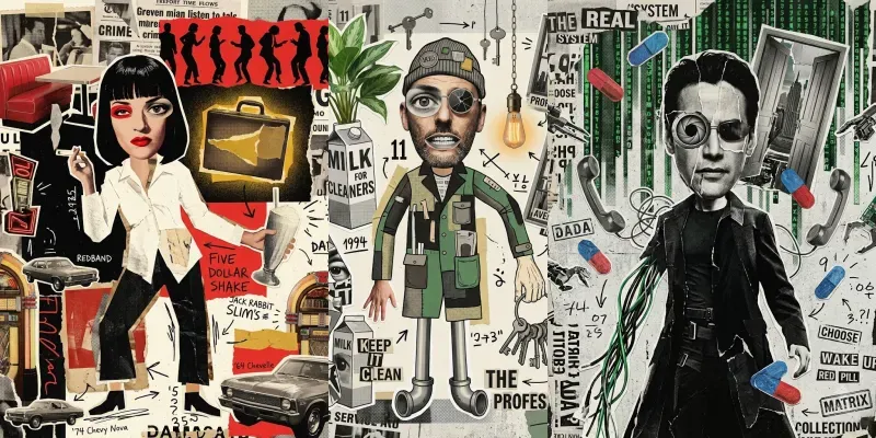 Cult Cinema Dada Collages generated by undefined
