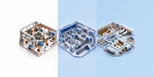 Smart Factory Isometric System Maps generated by chatgpt-image