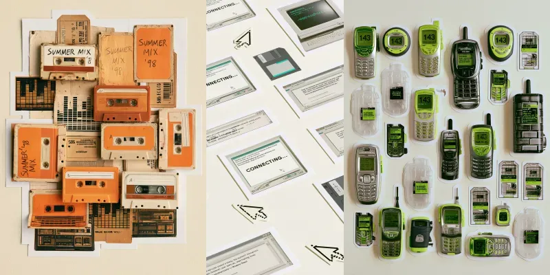 90s Y2k Nostalgia Ephemera Sheets generated by undefined