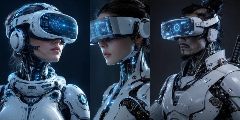 Futuristic Vr Portrait Generator generated by undefined