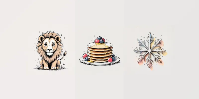 Minimalist Doodle Icons generated by undefined