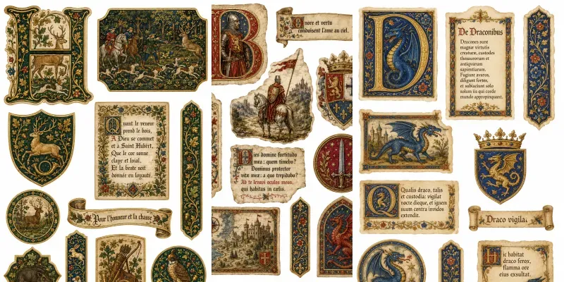 Illuminated Manuscript Ephemera generated by undefined