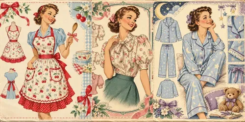 Vintage Sewing Pattern Covers generated by chatgpt-image