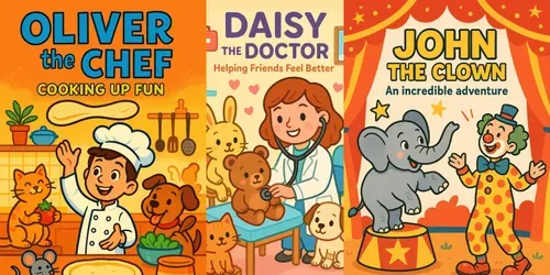 Childrens Book Cover Themed Adventures generated by chatgpt-image