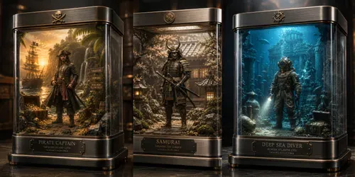 Miniature Diorama Display Box Creators generated by chatgpt-image
