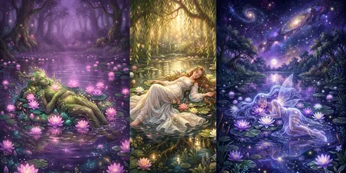 Lily Pond Dreamers generated by gemini-image