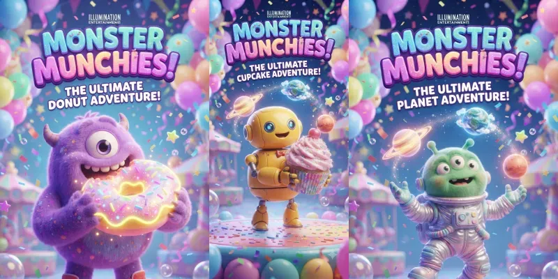 3D Mascot Monster Posters generated by undefined