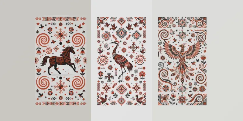 Tribal Folk Art Animation Loops generated by undefined