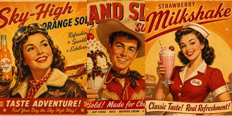 Vintage Retro Poster Collections generated by undefined