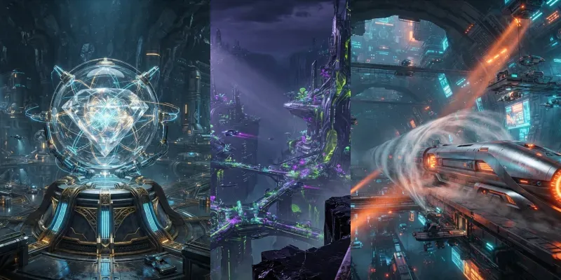 Futuristic Worlds generated by undefined