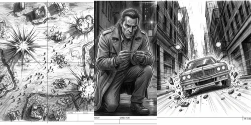 Cinematic Storyboard Scene Generator generated by gemini-image