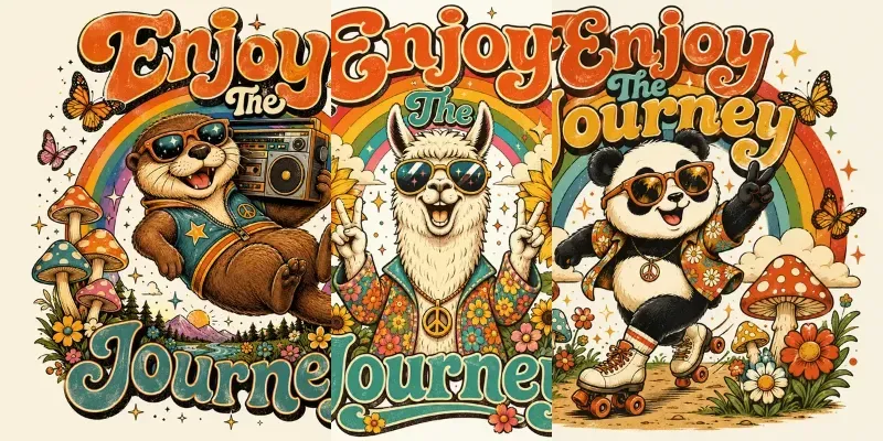 Retro Vibes Animal Squad generated by undefined