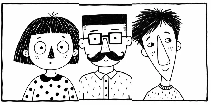 Minimal Quirky Doodle Portraits Packs generated by undefined
