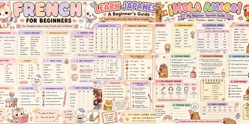 Cute Language Learning Infographics generated by undefined