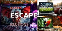 Hypnotic Screen Escape Illusion Videos veo prompt mini thumbnail