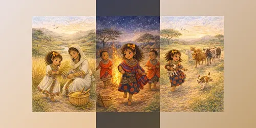 African Village Storybook Scenes generated by chatgpt-image