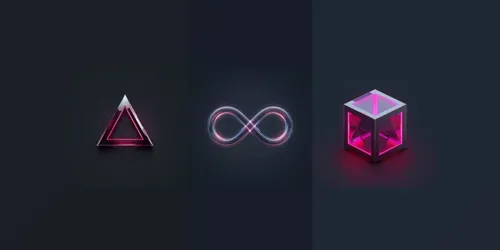 3D Futuristic Minimalist Tech Logos generated by leonardo