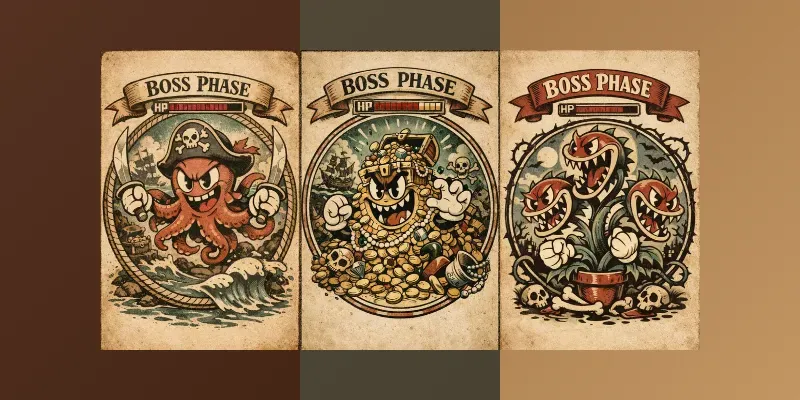 Vintage Toon Boss Battles generated by undefined