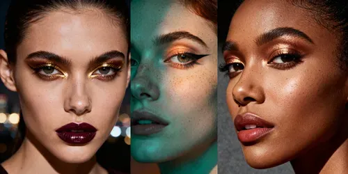 Luminous Bronze Editorial Portraits generated by seedream