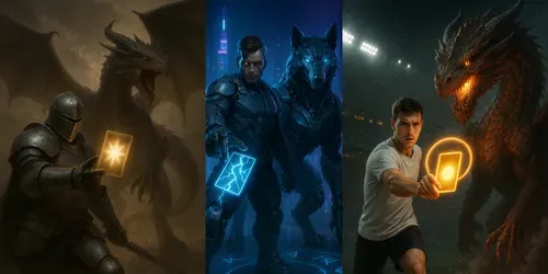 Epic Fantasy Duel Summoners Scenes generated by chatgpt-image