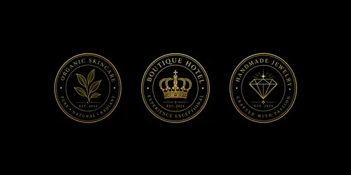 Luxury Artisan Stamp Seal Logos generated by chatgpt-image