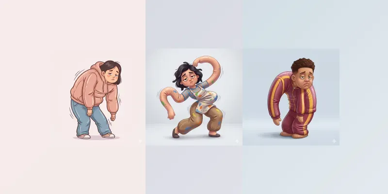Inflatable Tube People Wacky Humans generated by undefined