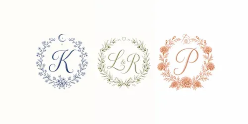 Custom Monogram Wreath Logo Designs generated by chatgpt-image