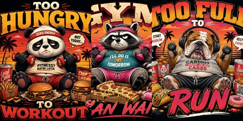 Too Lazy Gym Animals generated by undefined