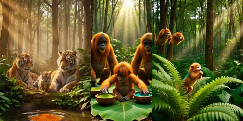 Jungle Holi Joys 6 Second Magics generated by undefined