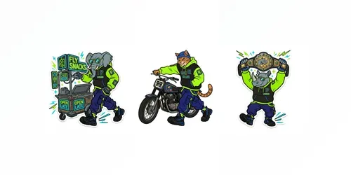 Streetwear Urban Character Tshirt Packs generated by gemini-image