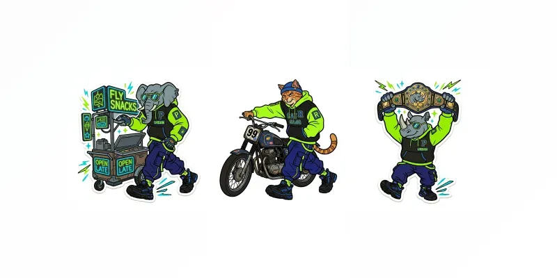 Streetwear Urban Character Tshirt Packs generated by undefined