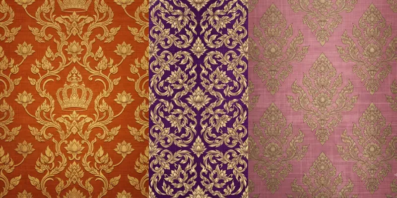 Thai Silk Kanok Seamless Patterns generated by undefined