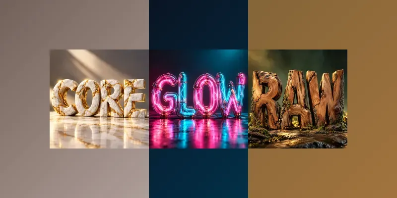 Sculptural Object Letter Typography Art