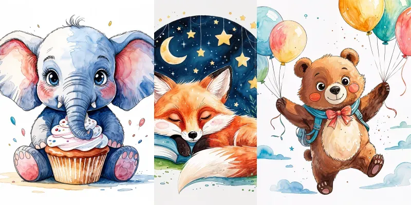 Childrens Book Illustrations generated by undefined