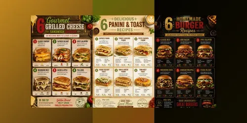 Modern Recipe Infographic Posters generated by chatgpt-image
