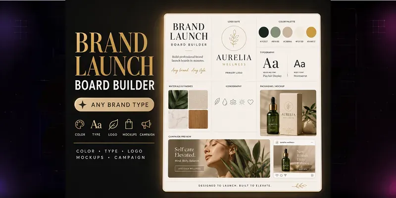Brand Launch Board Builders generated by undefined