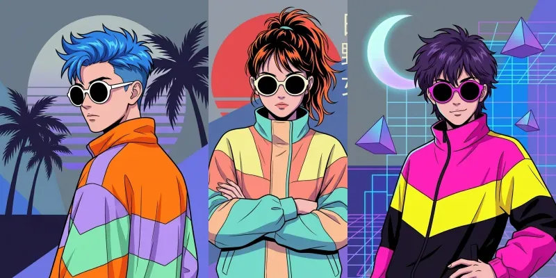 Retro 80s Anime Pop Art Generator generated by undefined