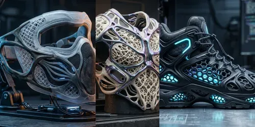 Biomechanical Phygital Apparel Labs generated by gemini-image