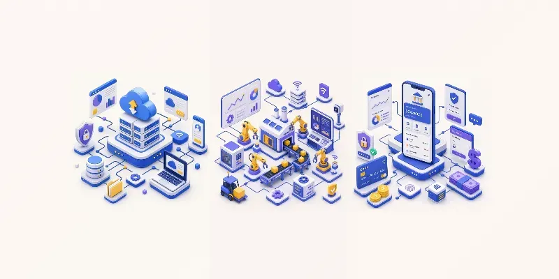 Modern Isometric Tech Ecosystem Kits generated by undefined