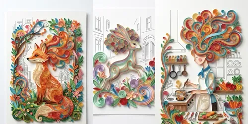 Whimsical Character Craft Templates generated by gemini-image