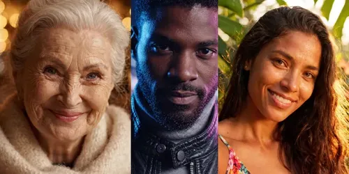 Real Human Portraits Living Faces generated by veo