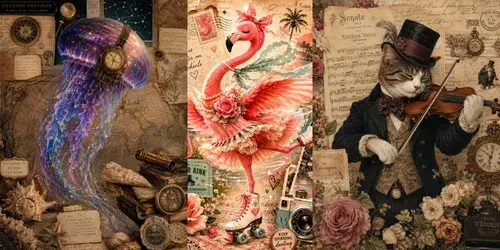 Vintage Dreamcore Collage Creators generated by chatgpt-image