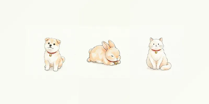 Minimalist Cute Watercolor Animal Paints generated by undefined