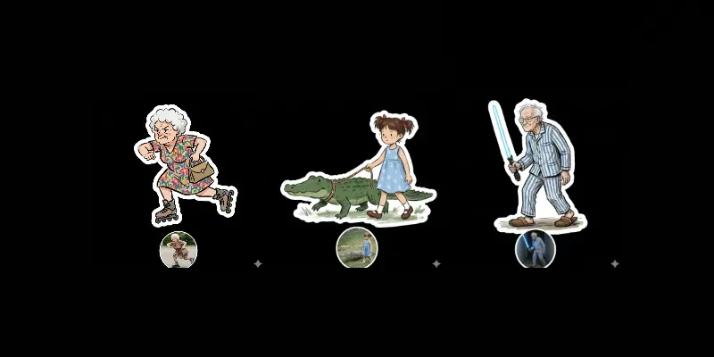 Absurd Telegram Stickers generated by undefined