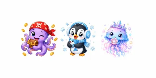 Ocean Animal Mascot Creators generated by chatgpt-image