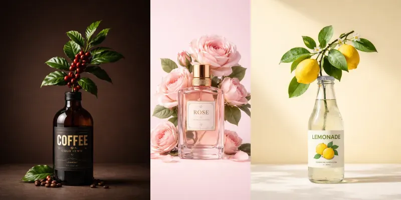 Conceptual Linked Product Still Lifes generated by undefined