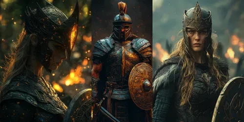 Epic Fantasy Legion Centurion Portraits generated by midjourney
