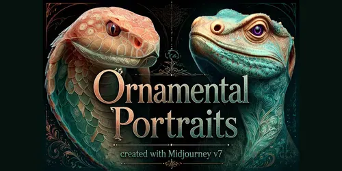 Ornamental Portraits generated by midjourney
