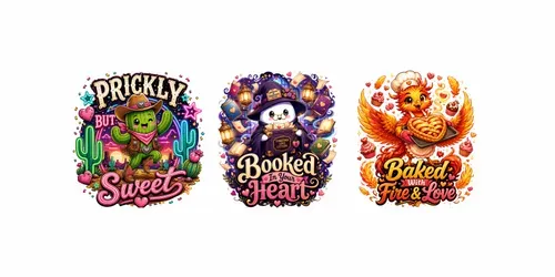 Kawaii Character Tshirt Designs generated by chatgpt-image
